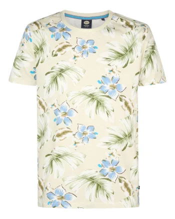 Tricou barbati,  bej, bumbac, Bej