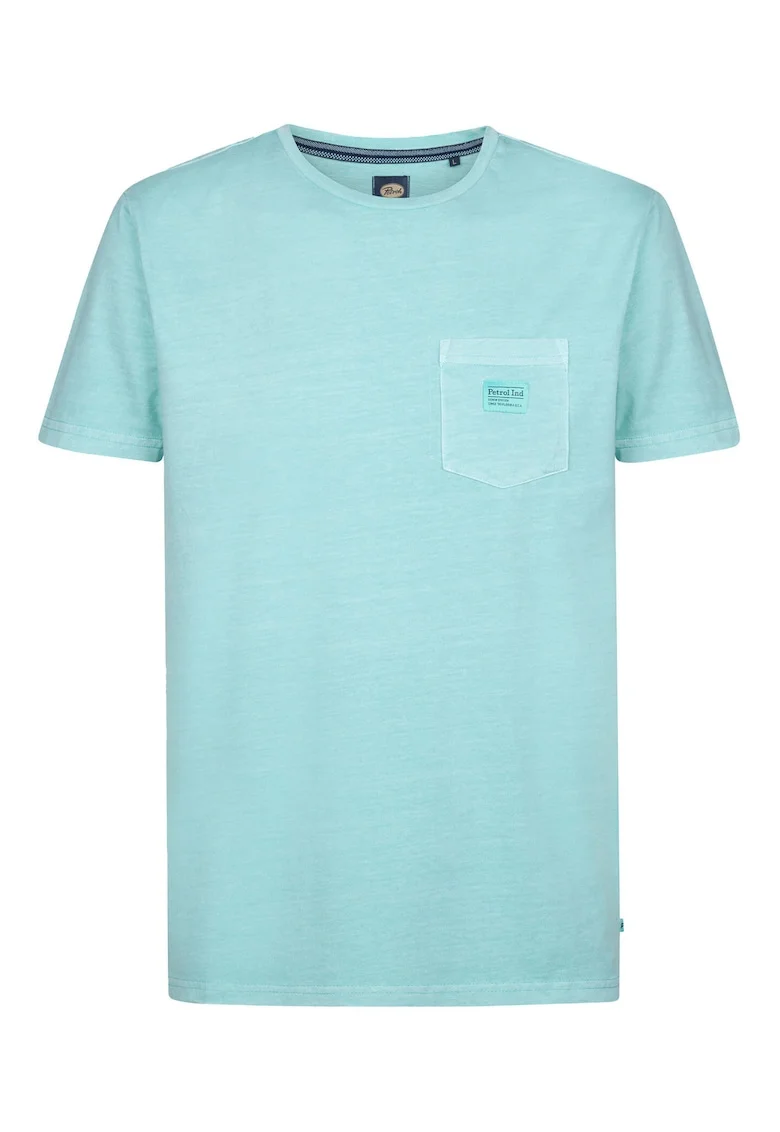 Tricou barbati  albastru bumbac, Albastru