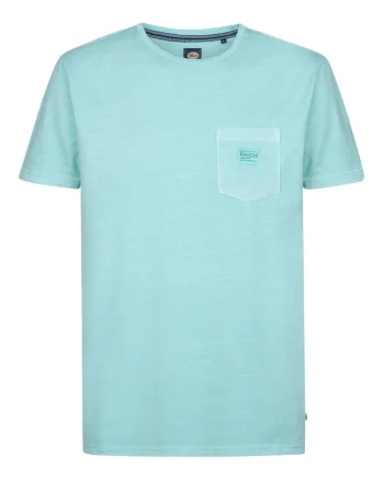 Tricou barbati  albastru bumbac, Albastru