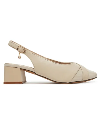dama,  piele naturala, bej, Bej