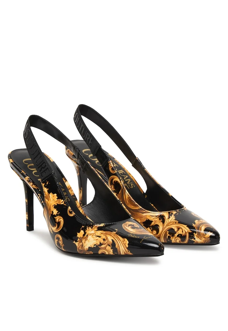 Pantofi  piele ecologică, Negru