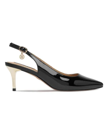 Pantofi dama,  textil, Negru