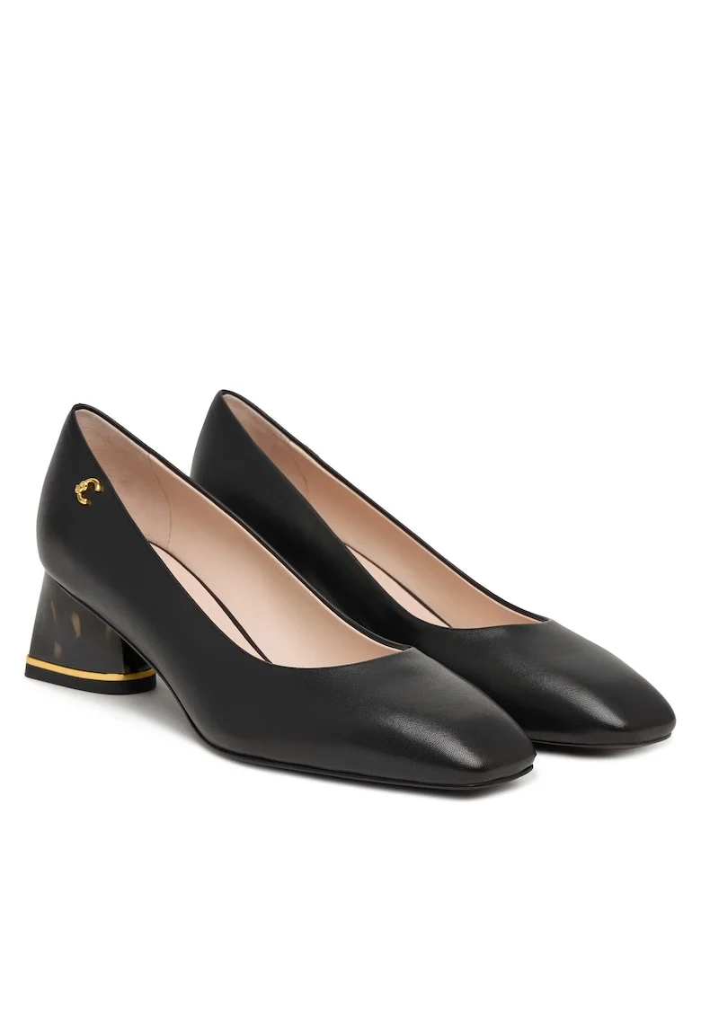 Pantofi  din piele naturala, Negru