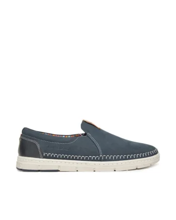 Pantofi barbati,  bleumarin, piele naturala - 69874, Albastru