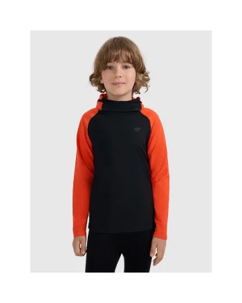 Bluza  fleece, negru/portocaliu, Negru/Portocaliu