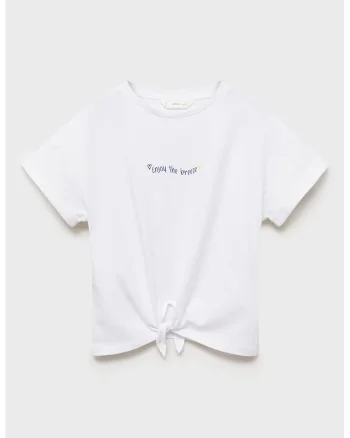 Tricou de bumbac cu imprimeu, Albastru inchis/Alb optic
