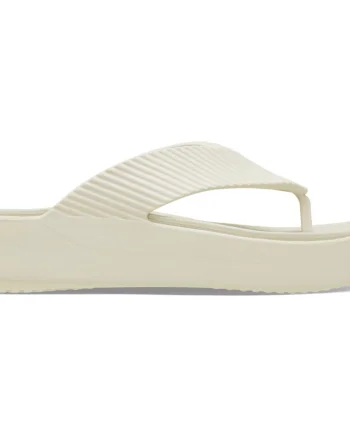 Slapi Crocs Getaway Groove Platform Flip Bej - Sandstone