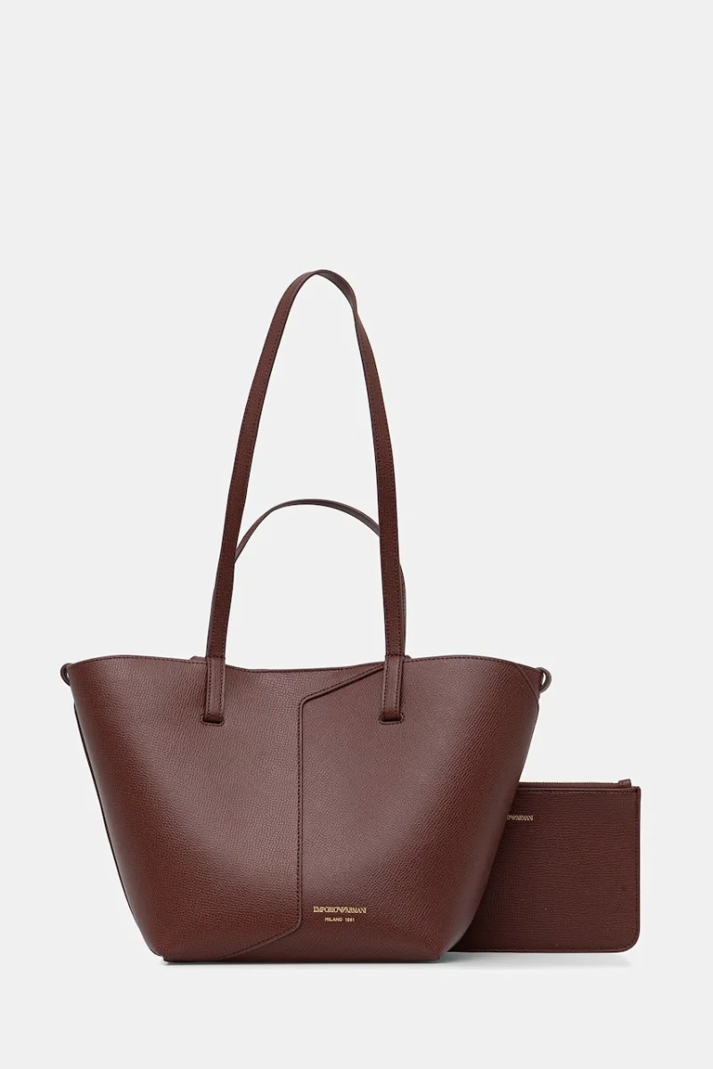 Emporio Armani geantă shopper pentru femei din piele