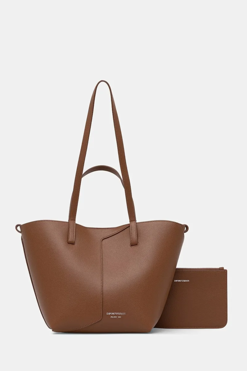 Emporio Armani geantă shopper pentru femei din piele