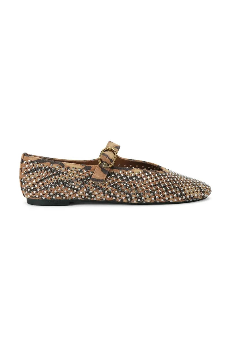 Kurt Geiger London balerini din piele întoarsă Mayfair Ballet Flat
