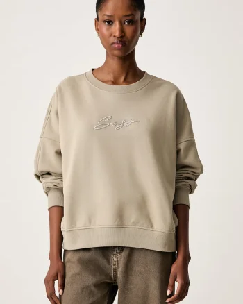 BOSS Orange hanorac oversized din bumbac C_Ever_5