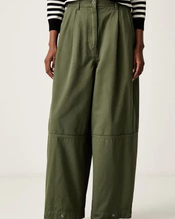 Weekend Max Mara pantaloni pentru femei din bumbac WKDBACCA