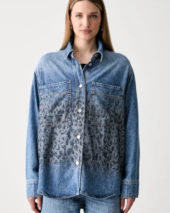 Liu Jo cămașă pentru femei din denim