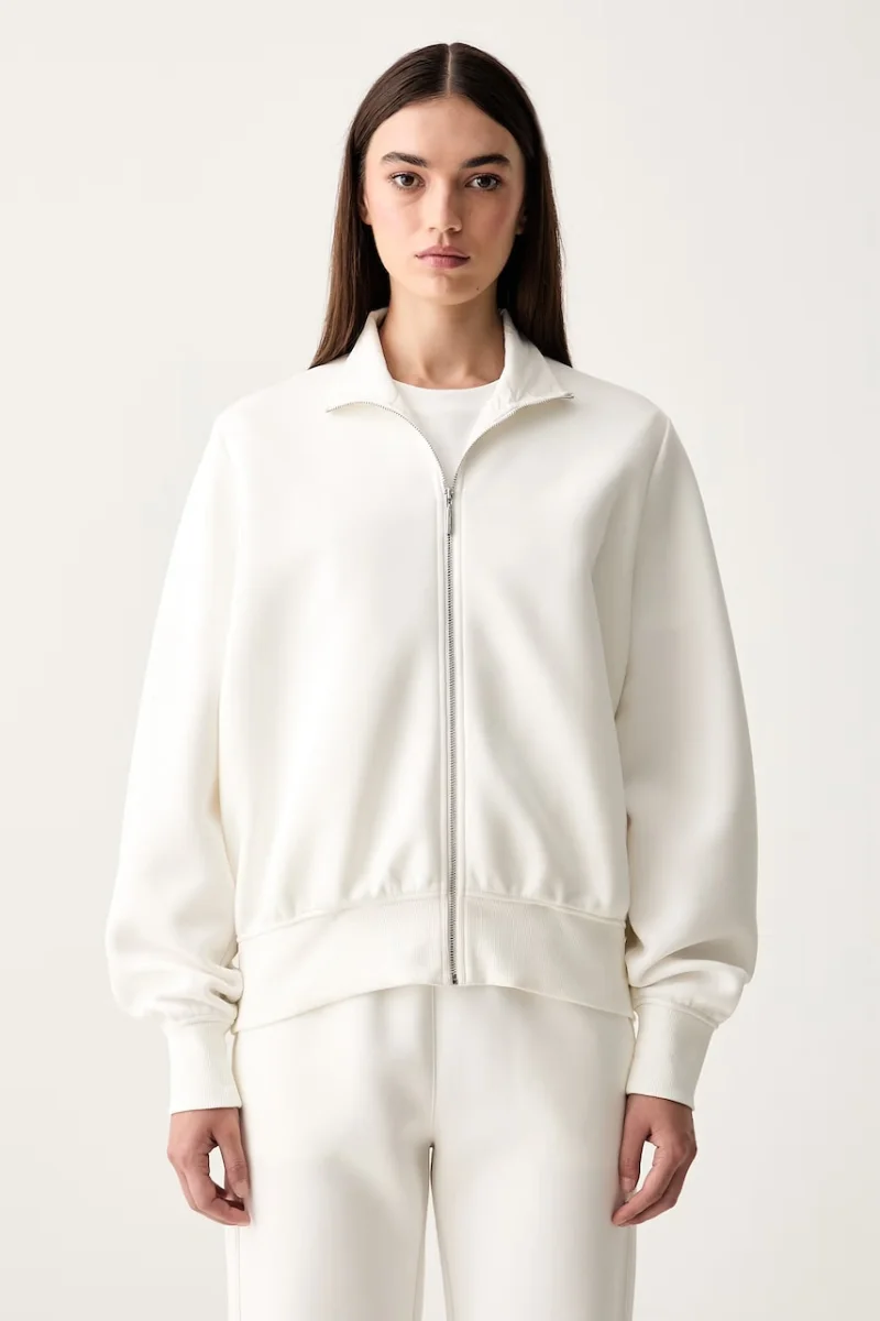 MM by Max Mara hanorac cu fermoar pentru femei cu bumbac MMLVOLUME