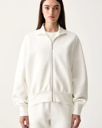 MM by Max Mara hanorac cu fermoar pentru femei cu bumbac MMLVOLUME