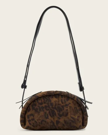 AllSaints geantă crossbody pentru femei din piele întoarsă ROSALIE