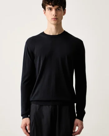 Emporio Armani pulover pentru bărbați cu mătase