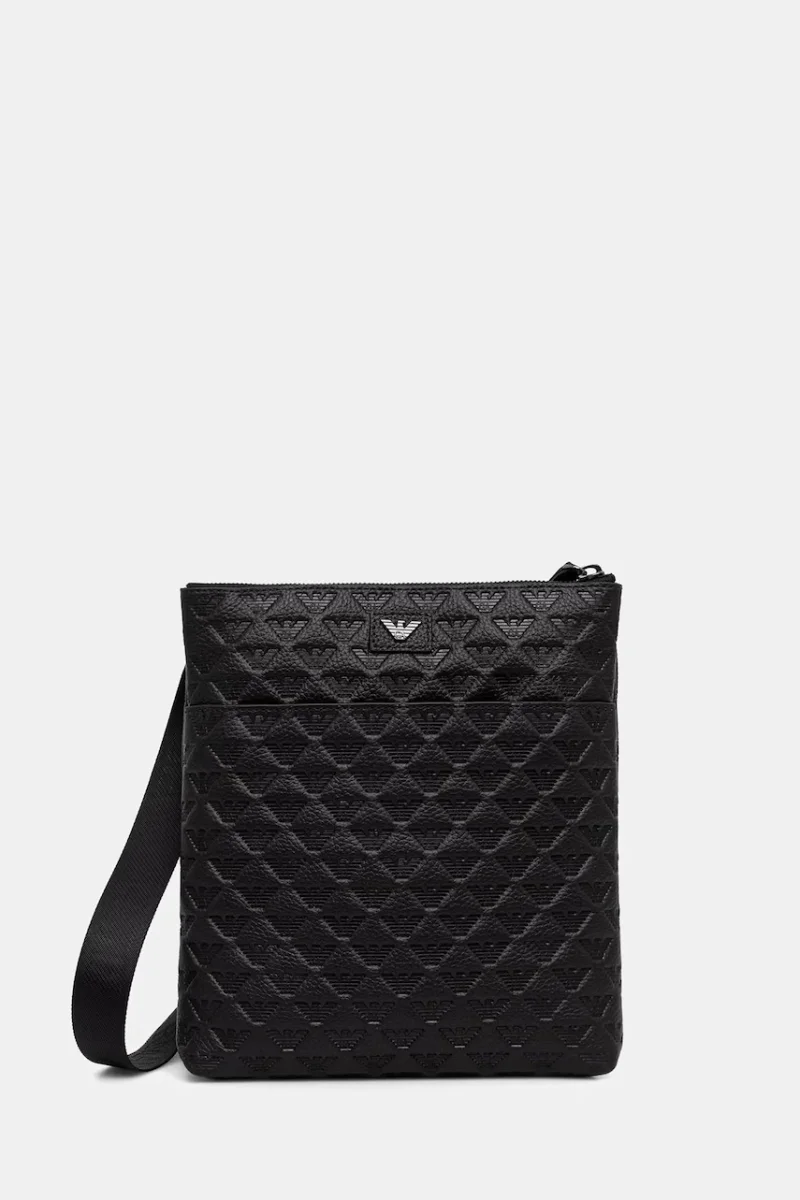 Emporio Armani geantă mică pentru bărbați din piele