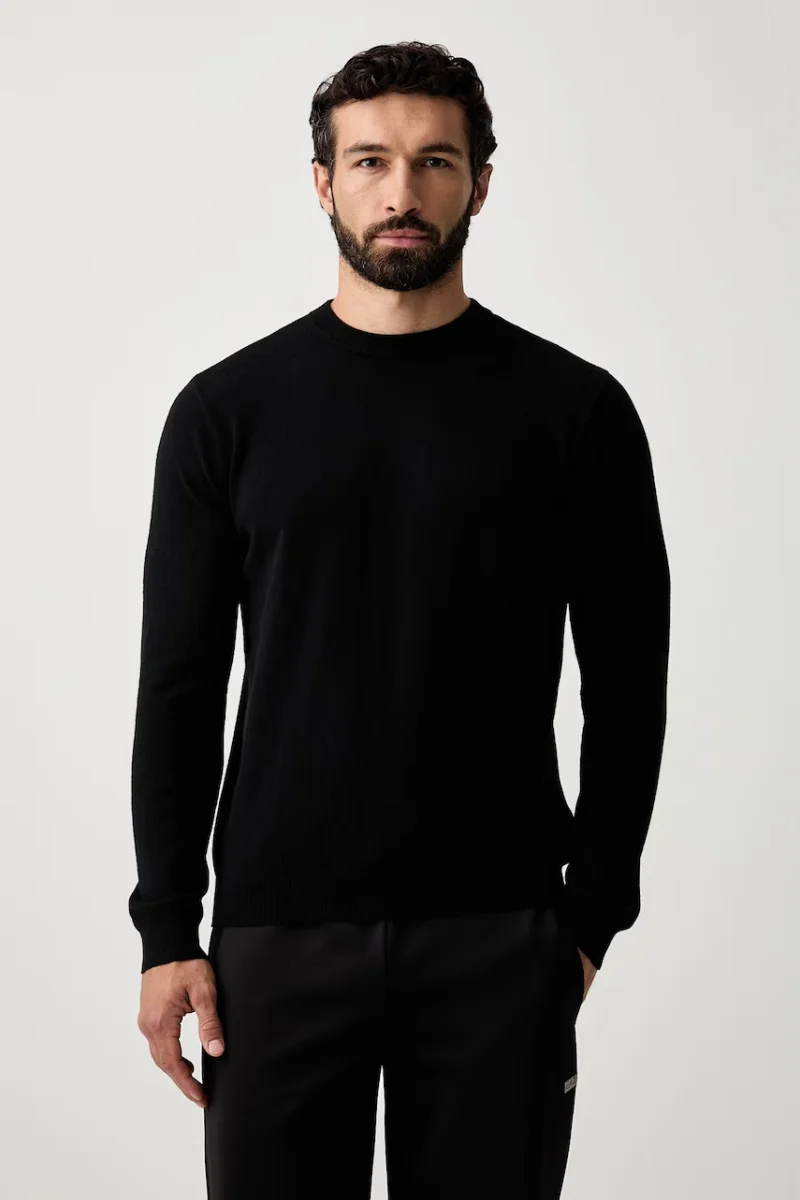 EA7 Emporio Armani pulover pentru bărbați cu lână