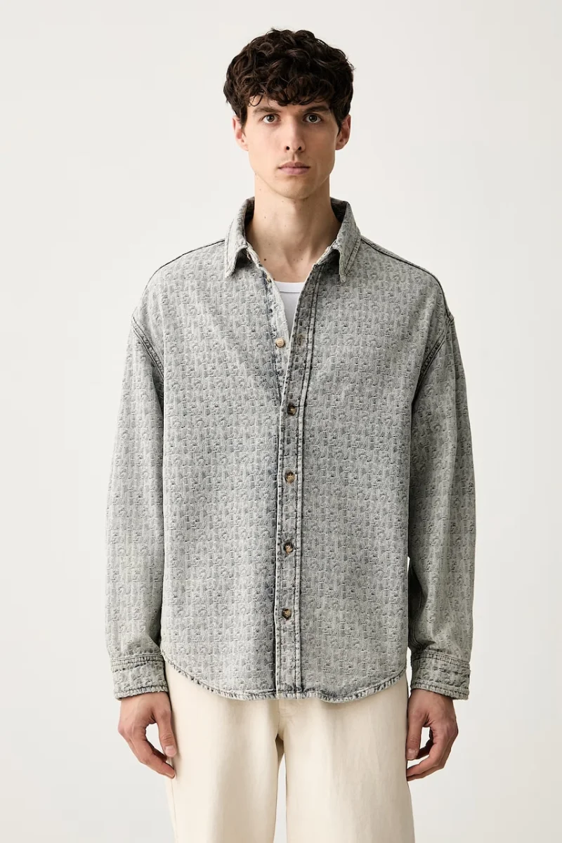 Emporio Armani cămașă pentru bărbați din denim
