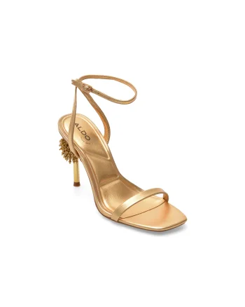 Sandale elegante ALDO aurii, 14377041, din piele ecologica