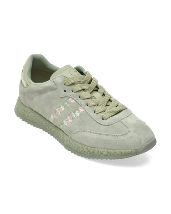 Pantofi sport EPICA verzi, 615908, din nabuc