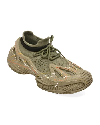 Pantofi sport BITE THE BULLET kaki, M1516, din material textil