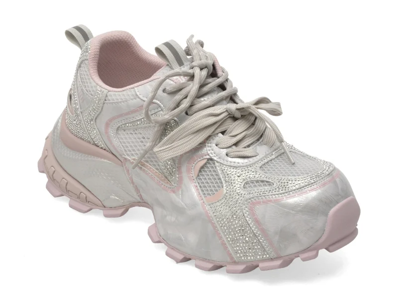 Pantofi sport GRYXX argintii, 5G873, din material textil