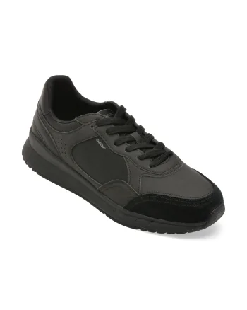 Pantofi sport GEOX negri, U65LCB, din piele ecologica