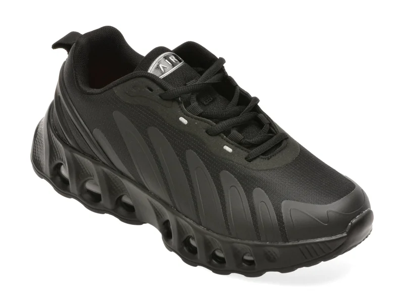 Pantofi sport BITE THE BULLET negri, M26, din material textil