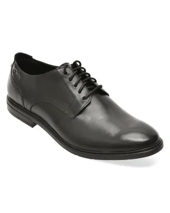 Pantofi eleganti CLARKS negri, BANBDER, din piele naturala