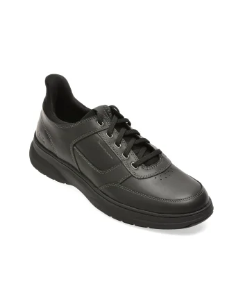 Pantofi sport CLARKS negri, MULLEAS, din piele naturala