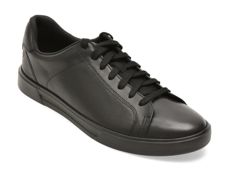 Pantofi sport CLARKS negri, ROMSLAC, din piele naturala