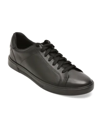 Pantofi sport CLARKS negri, ROMSLAC, din piele naturala