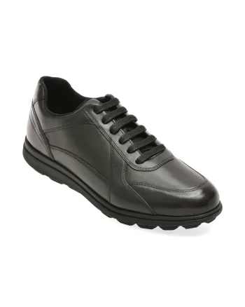 Pantofi sport GEOX negri, U45GRA, din piele naturala
