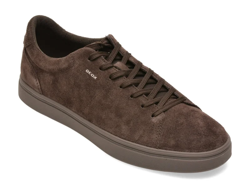 Pantofi sport GEOX maro, U65LDD, din piele intoarsa