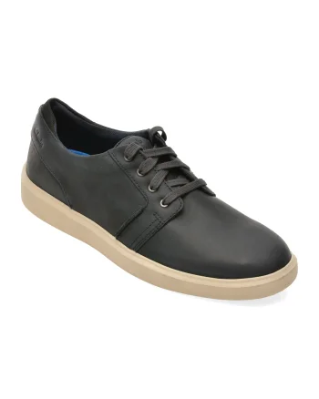Pantofi sport CLARKS bleumarin, BRODSEA, din piele naturala