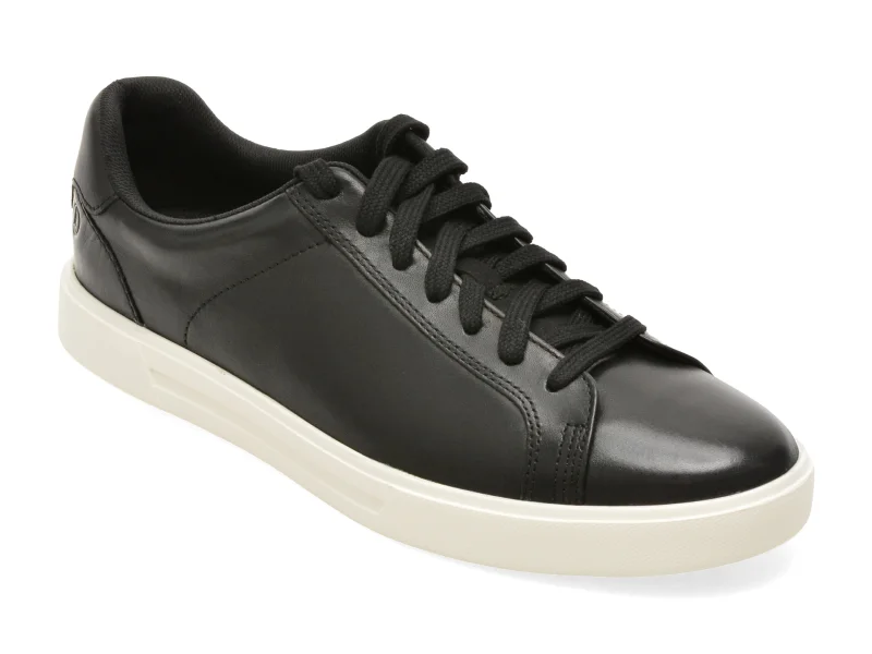 Pantofi sport CLARKS negri, ROMSLAC, din piele naturala
