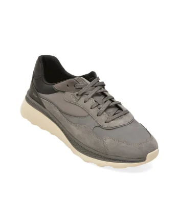 Pantofi sport GEOX gri, U65HUA, din piele ecologica