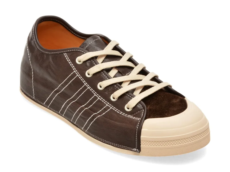Pantofi sport GRYXX maro, P5077, din piele naturala