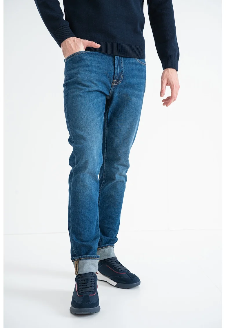 Blugi regular fit, Albastru inchis