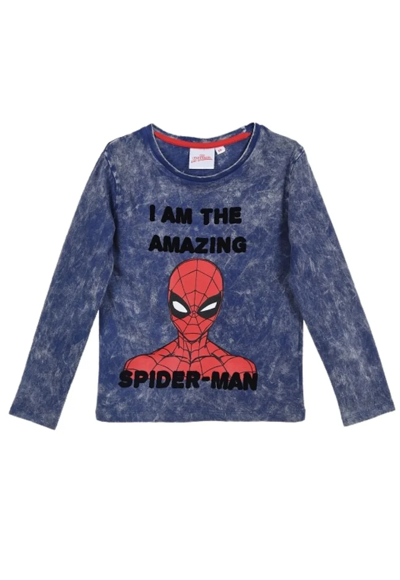 Bluza copii,  Spider-Man, bumbac, albastru,