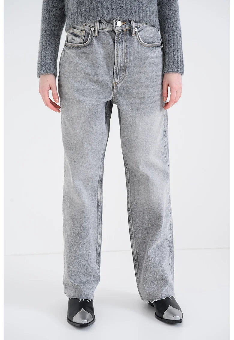 Blugi relaxed-fit Blake, Gri deschis melange