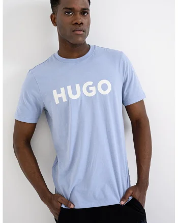 Tricou regular fit cu logo cauciucat Dulivio