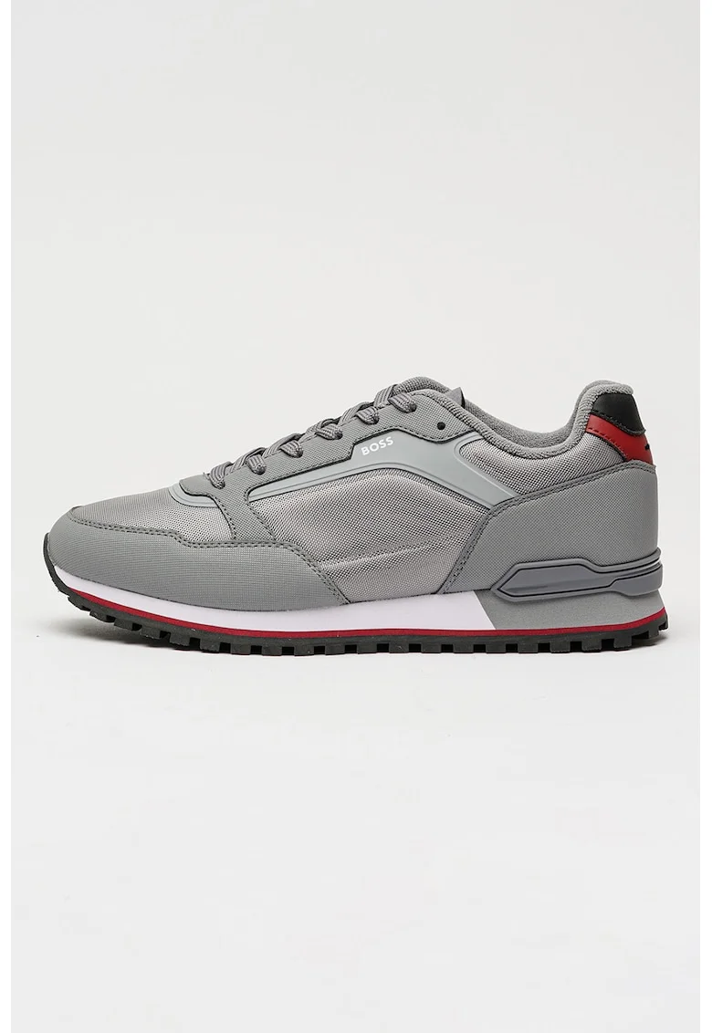 Pantofi sport din material textil cu detalii contrastante Parkour, Gri
