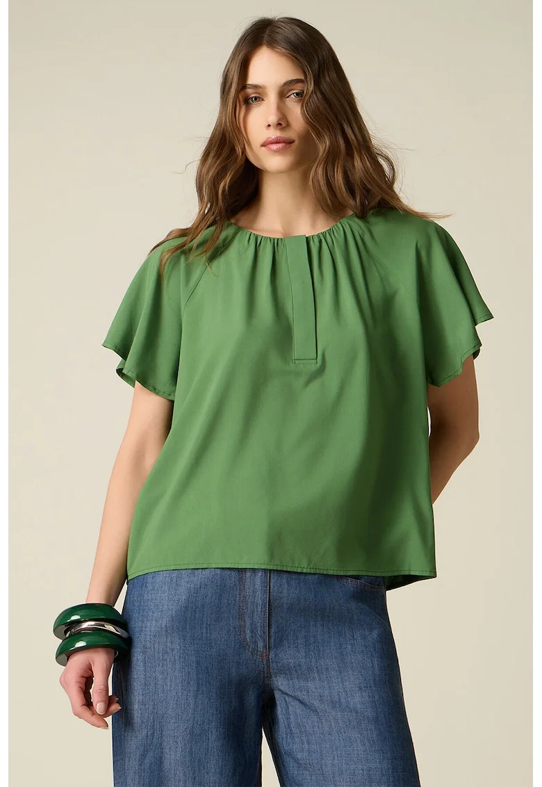 Bluza cu maneci raglan, Verde