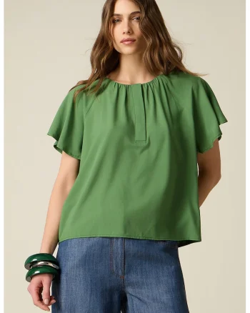Bluza cu maneci raglan, Verde