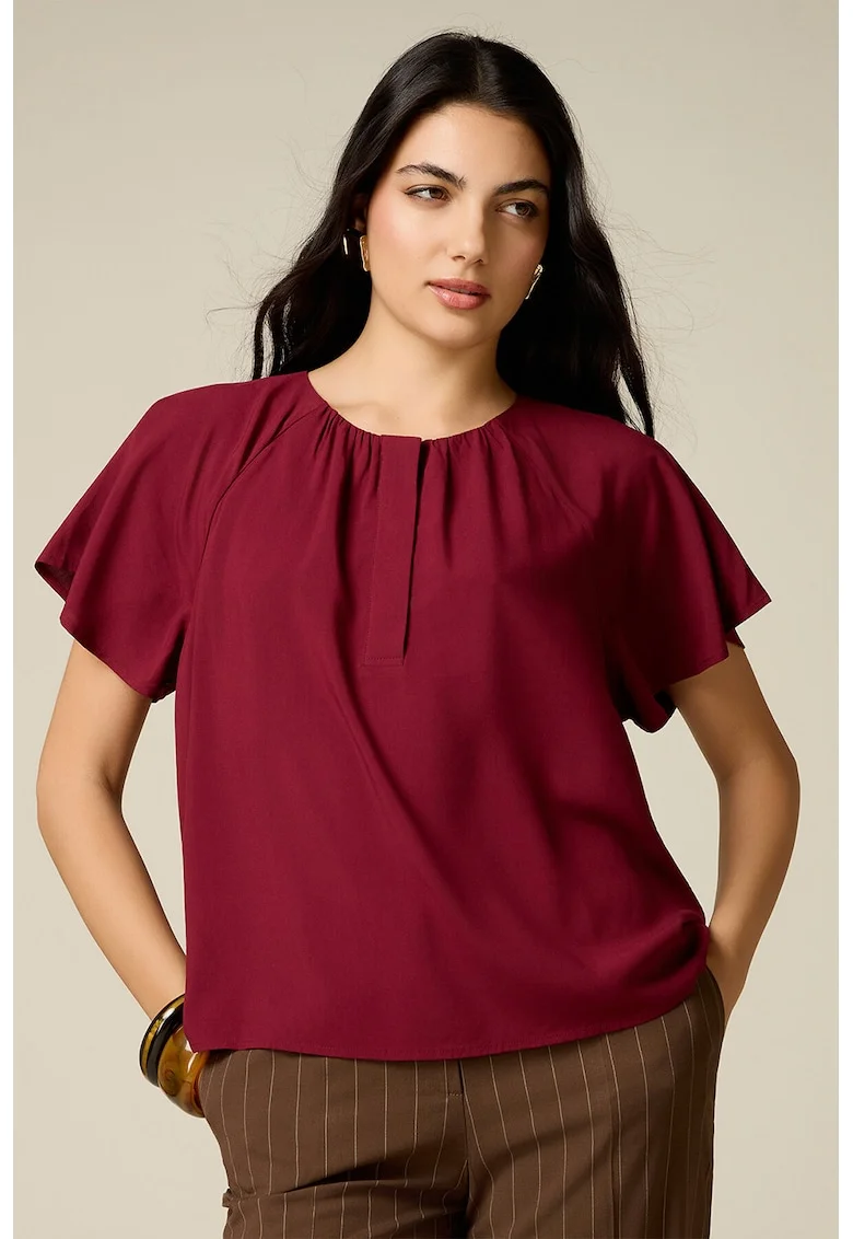 Bluza cu maneci raglan, Visiniu inchis