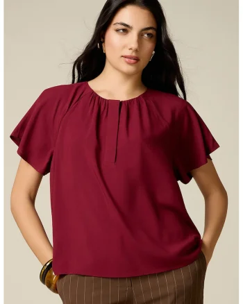 Bluza cu maneci raglan, Visiniu inchis