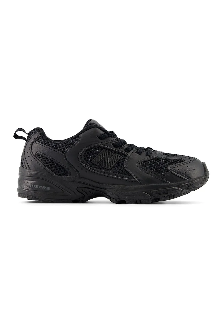 Pantofi sport 530 Bungee cu straturi exterioare din piele intoarsa, Negru